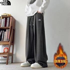 D122105冬季新款男士高品质加绒加厚百搭休闲卫裤阔腿裤