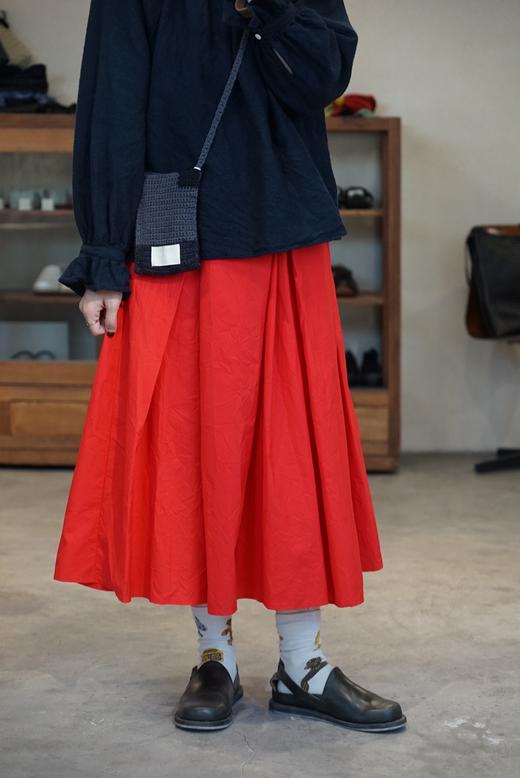 apuntob褶皱肌理棉半裙 商品图0