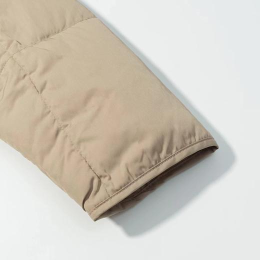 D122124冬季长款加厚保暖卡其色棉服女小众设计款棉衣面包服外套 商品图8