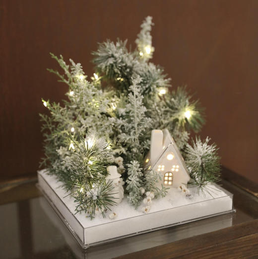 《星河落雪》冬日雪景长25×宽25×高28亚克力礼盒 商品图3