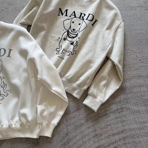 D122147正脸珍珠小狗卫衣女韩版腊肠狗圆领上衣 商品图4