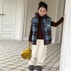 艾摩贝贝2025冬季男女童百搭加厚马甲保暖复古厚实格子坎肩10% 羊毛加持！ 商品缩略图2