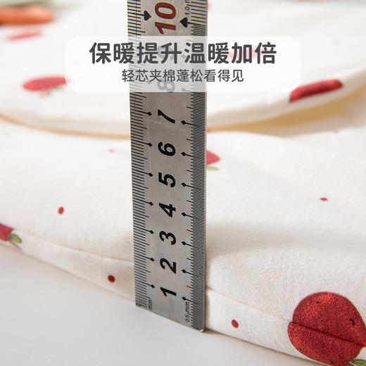 婴儿冬季夹棉连体衣女宝宝休闲风爬服80克秋冬季外出服家居服 商品图3