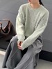 D122122秋冬新款设计感软糯毛球圆领毛衣菱形麻花甜美套头针织衫女 商品缩略图6