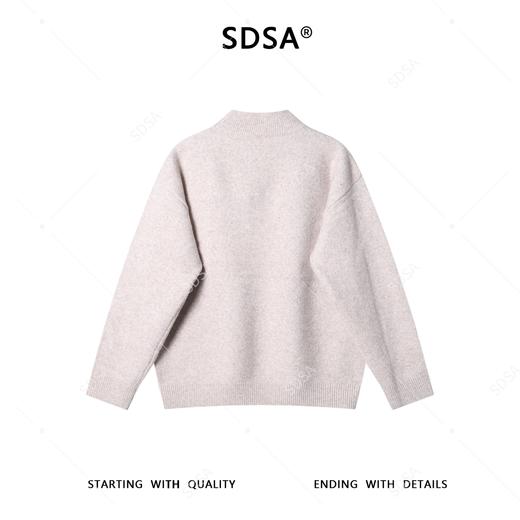 859SDSA男士秋冬新款痞帅男装慵懒风简约立领毛衣百搭时尚休闲针织衫 商品图5
