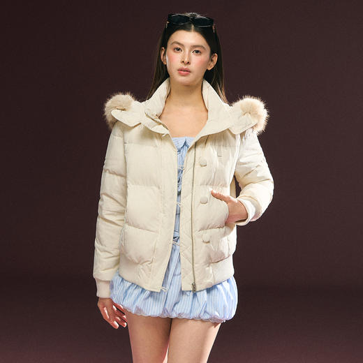 Ariseism 美式复古设计感羽绒服女冬季保暖外套 商品图0