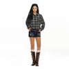 Ariseism 美式复古设计感长袖格子衬衫女秋冬新款上衣 商品缩略图3