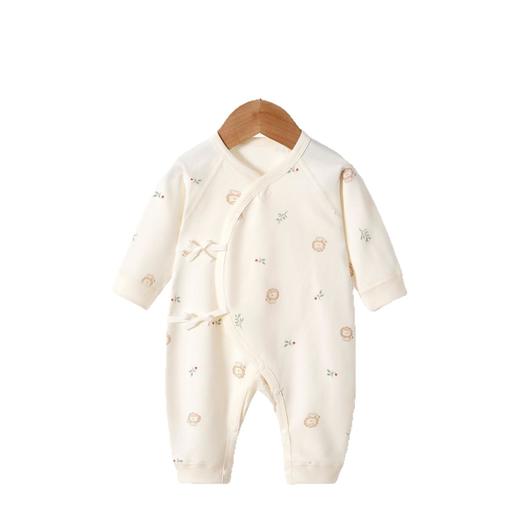 新生儿纯棉无骨连体衣宝宝哈衣爬服四季蝴蝶衣婴儿长袖护肚家居服 商品图4