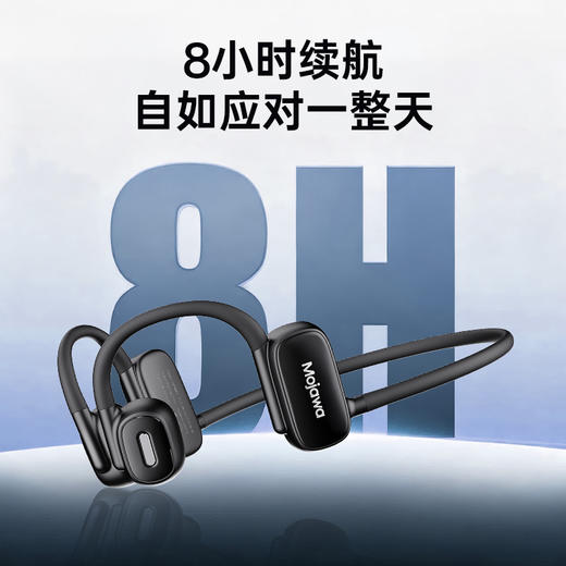 【击穿底价! 双设备链接 磁浮动感低音】AI语控 MoJawa墨觉骨传导运动耳机 商品图7