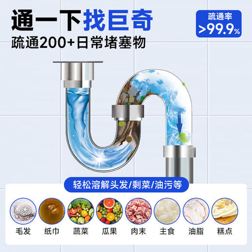 巨奇-高速管道疏通泡泡粉80g*2包/盒 商品图6