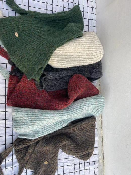 D122112韩系ins针织帽子围脖一体女冬季新款百搭保暖显脸小巴拉克拉法帽 商品图8