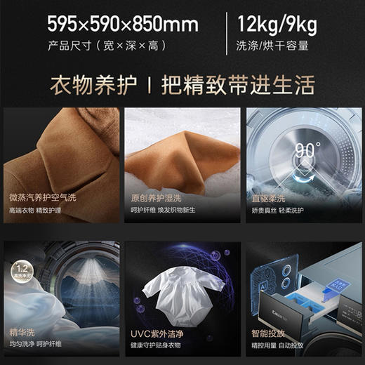 卡萨帝（Casarte）洗衣机 CE HB12SWULBU1 商品图1