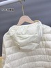 D122140女士轻暖系列连帽白鸭绒夹克式羽绒服 商品缩略图8