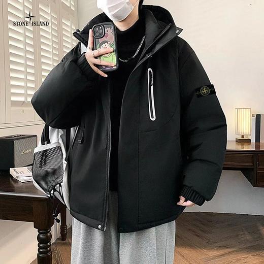 D122180新款高品质三色ins重工工装多口袋羽绒棉服外套 商品图7