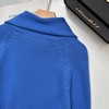 D122109显白蓝设计感前后两穿~ 冬季牛角扣翻领小众羊毛毛衣 商品缩略图10