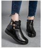 回力妈妈皮鞋女款冬季新款雪地靴加厚中老年保暖软底棉鞋女士靴子 商品缩略图0