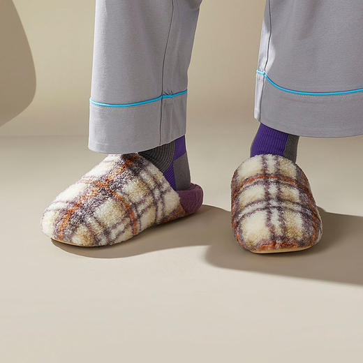 丁摩棉拖鞋情侣秋冬季家居韩版棉鞋防滑毛绒拖鞋保暖男女新款厚底5ZF-2466 商品图2