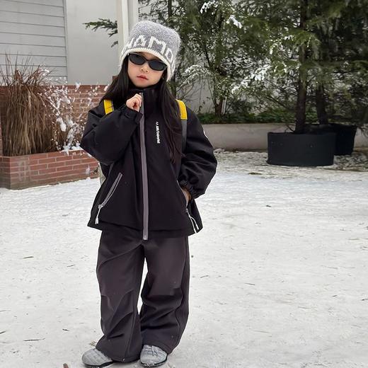 艾摩贝贝儿童硬核保暖防风锁温棉衣保暖时髦加厚夹棉冲锋衣外套潮 商品图2