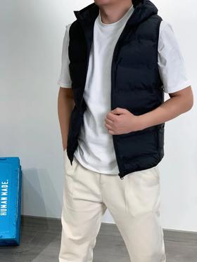 秋冬 适配你所有风格的叠穿与单搭 防泼水情侣连帽棉马甲 可机洗 不跑棉