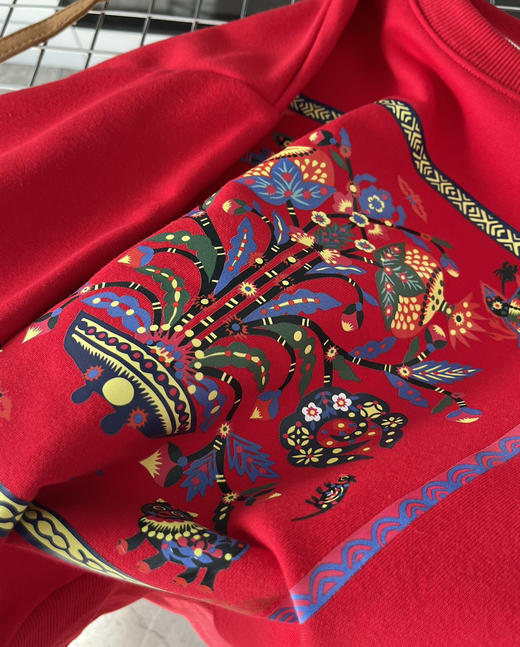 小禾同款福寿三多红色新年卫衣~122004 商品图7