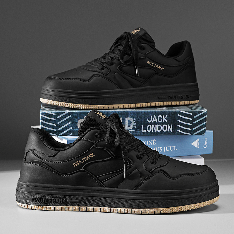 大嘴猴（paul frank）【男鞋春夏新板鞋男厚底鞋子】周日（12.21）上午10点开始 青少年面包鞋潮流运动休闲鞋小白鞋休闲皮鞋子-FF