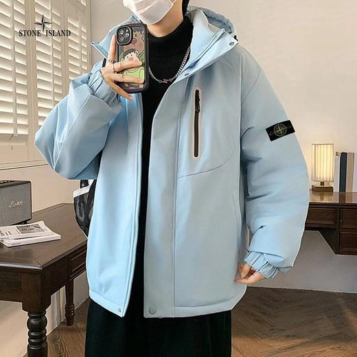 D122180新款高品质三色ins重工工装多口袋羽绒棉服外套 商品图1