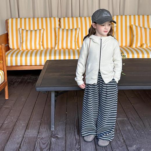 艾摩贝贝女童秋冬季可内搭上衣羊毛双面绒洋气撞色修身卫衣外套 商品图1