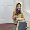 艾摩贝贝女童秋冬季可内搭上衣羊毛双面绒洋气撞色修身卫衣外套 商品缩略图2