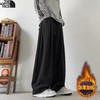 D122105冬季新款男士高品质加绒加厚百搭休闲卫裤阔腿裤 商品缩略图7