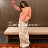 COCO ZONE 刘 一一 “暖白”水洗侧缝线香蕉裤牛仔裤 CD2A3065 商品缩略图1