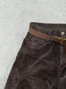 D122117冬季新款复古宽松简约灯芯绒棕色阔腿裤弯刀休闲裤香蕉裤长裤 商品缩略图5