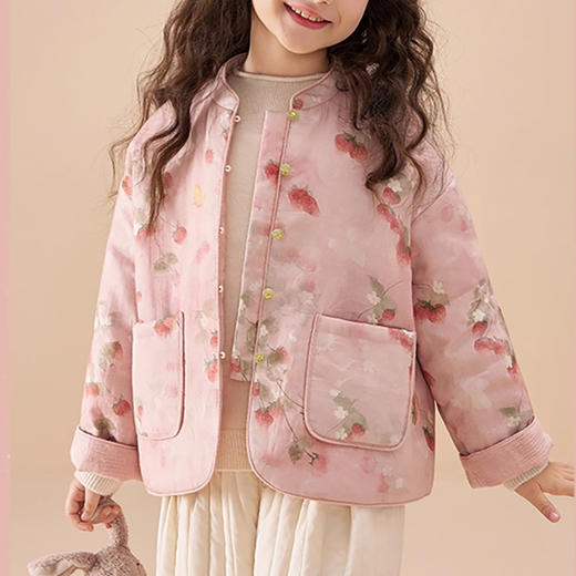 裁缝学苑TQ189双面穿纯苎麻女童夹棉外套纸样儿童短款上衣棉服样板 商品图3