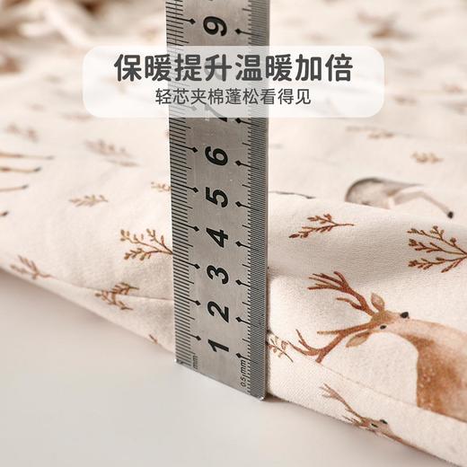 婴儿连体衣长袖冬季款女宝宝婴幼儿休闲风连体衣80克夹棉加厚 商品图3