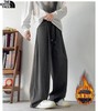 D122105冬季新款男士高品质加绒加厚百搭休闲卫裤阔腿裤 商品缩略图3