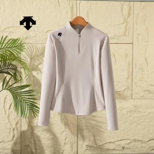 D122157女款秋冬一体绒户外运动跑步套头衫长袖T恤卫衣 商品图5