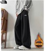 D122105冬季新款男士高品质加绒加厚百搭休闲卫裤阔腿裤 商品缩略图8
