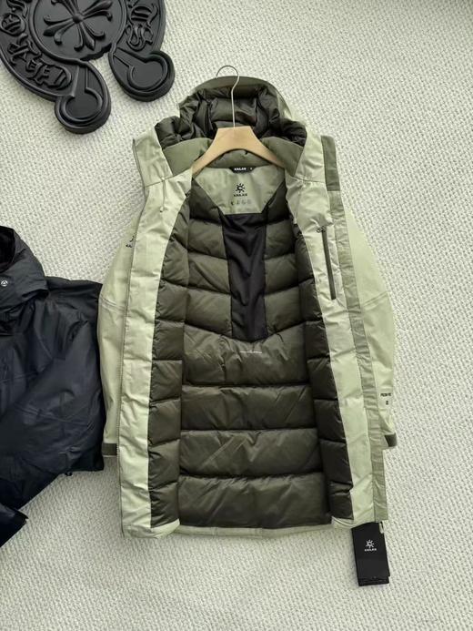 D122115女士600蓬鹅绒中长款硬壳羽绒服外套 商品图5