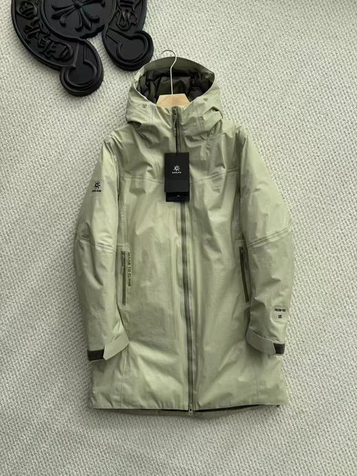 D122115女士600蓬鹅绒中长款硬壳羽绒服外套 商品图4