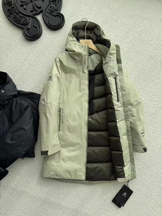 D122115女士600蓬鹅绒中长款硬壳羽绒服外套 商品图6