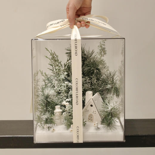 《星河落雪》冬日雪景长25×宽25×高28亚克力礼盒 商品图5
