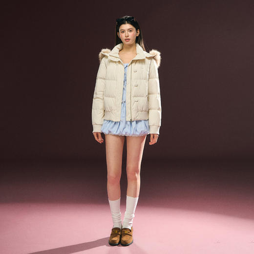 Ariseism 美式复古设计感羽绒服女冬季保暖外套 商品图3