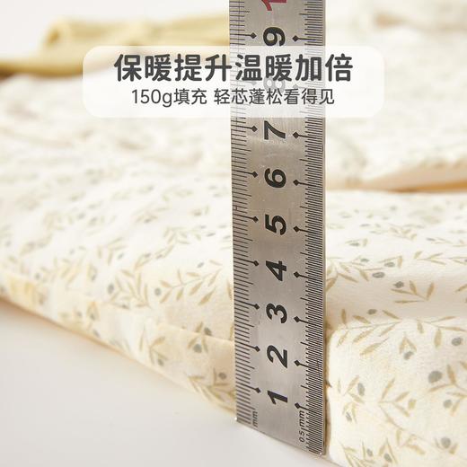 婴儿夹棉连体衣薄款宝宝秋冬季a类加棉爬爬服哈衣外出新生儿棉服 商品图3