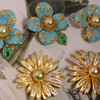 南洋金珠胸针 雏菊和四叶花 搭配毛衣也超好看 商品缩略图1