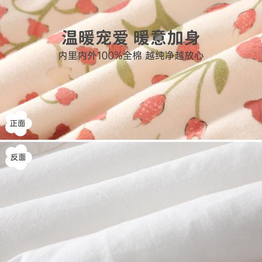 婴幼儿女宝宝连体衣80克夹棉冬装爬服休闲风连体衣长爬家居服 商品图2