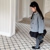 艾摩贝贝女童韩版洋气精致贵气质感气质毛呢外套上衣，圣诞年款氛围感穿搭！ 商品缩略图3