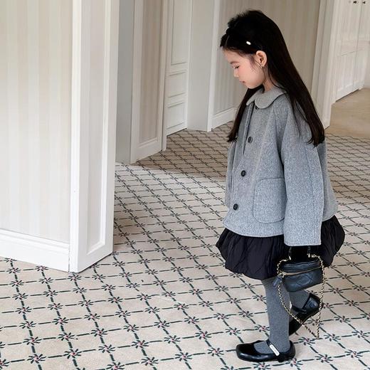 艾摩贝贝女童韩版洋气精致贵气质感气质毛呢外套上衣，圣诞年款氛围感穿搭！ 商品图3
