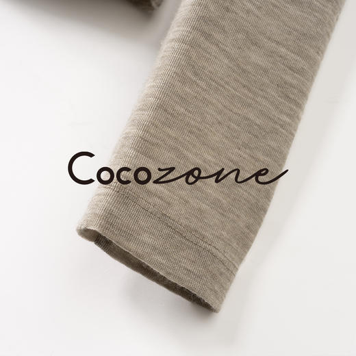 COCO ZONE 刘一一 100美莉诺羊毛圆领纯色长袖T恤 CD1A1365 商品图4