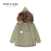 丹麦MINI A TURE童装25冬新男女小童防水保暖毛领精灵帽夹克外套 商品缩略图5