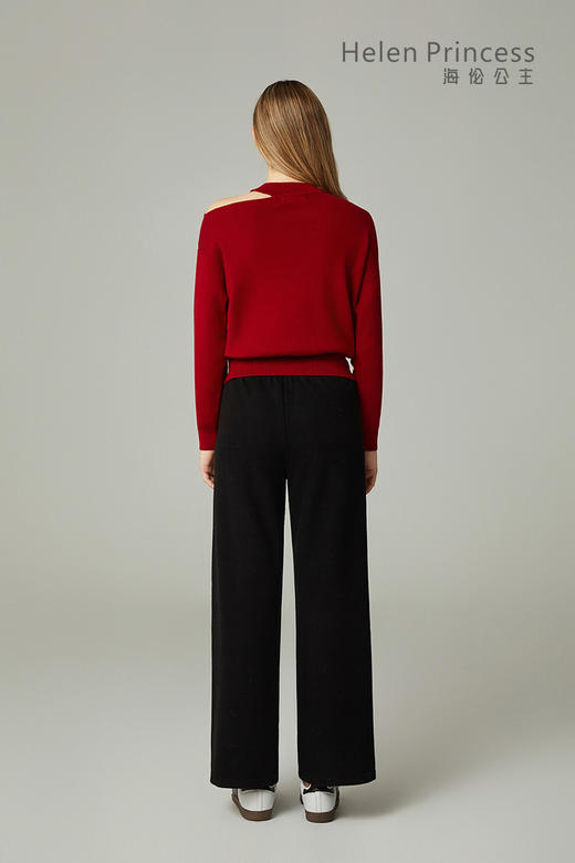 慵懒风露肩针织上衣 商品图4