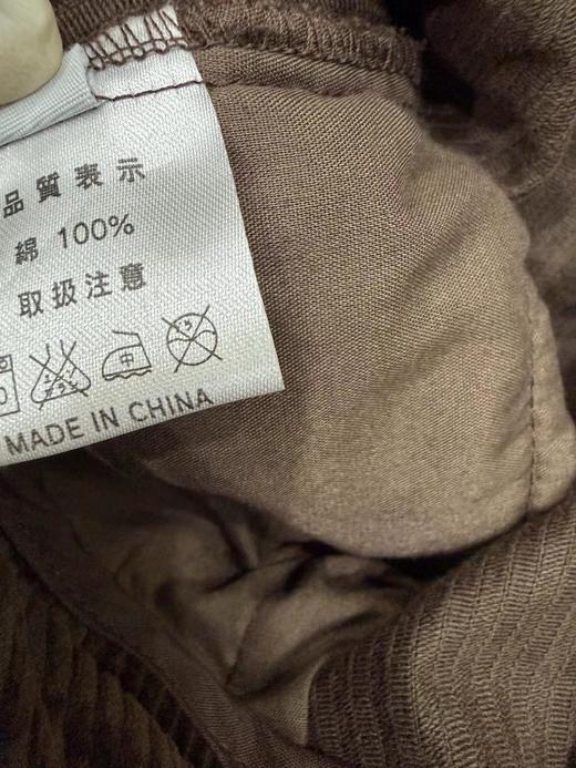 D122117冬季新款复古宽松简约灯芯绒棕色阔腿裤弯刀休闲裤香蕉裤长裤 商品图8